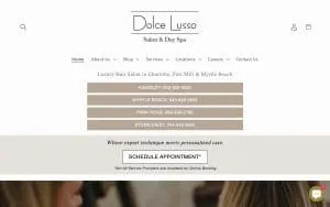 Dolce Lusso Salon and Spa website