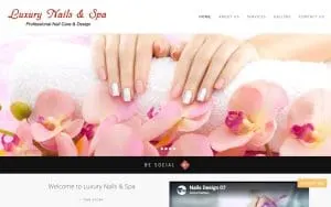 Luxury Nails & Spa of Myrtle Beach website