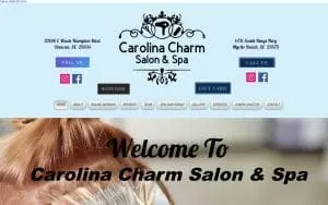 Carolina Charm Salon & Spa website
