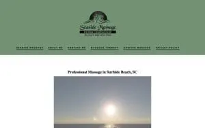 Seaside Massage website
