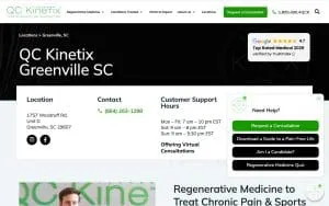 QC Kinetix (Greenville) website