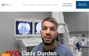 Barbour Orthopaedics & Spine of Greenville website