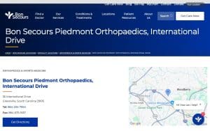 Piedmont Orthopaedics: Goorman Scott D MD