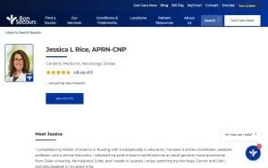 Jessica L Rice, APRN-CNP website