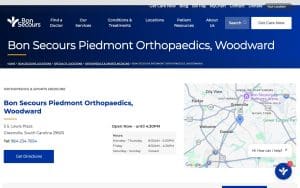 Bon Secours Piedmont Orthopaedics, Woodward