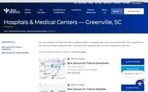 Bon Secours website
