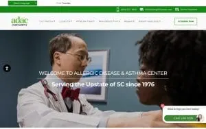 Allergic Disease & Asthma Center of Easley website