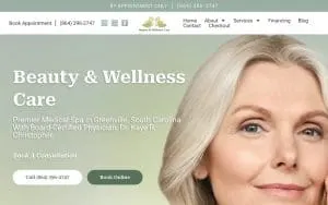 Beauty and Wellness Care website