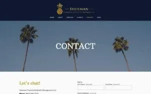 Sherman Financial & Wealth Management of Mt Pleasant website