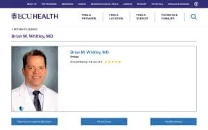 Brian M. Whitley, MD website