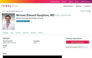 Michael Edward Haughton, MD of Greenville website