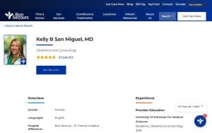 Kelly B San Miguel, MD