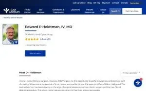 Edward P Heidtman IV, MD website