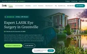 The LASIK Vision Institute of Greenville website