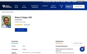 Ross A Sage, MD