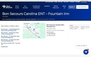 Bon Secours Carolina ENT – Fountain Inn