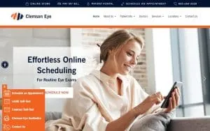 Clemson Eye of Easley website