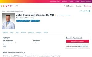 John Frank Van Deman, III, MD