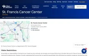 St. Francis Cancer Center website