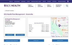 ECU Health Pain Management - Greenville