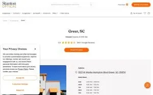 Stanton Optical of Greer website
