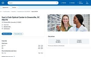 Sam’s Club Optical Center