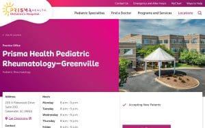 Prisma Health Pediatric Rheumatology–Greenville