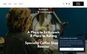 Be Known Coffee Company of Little River website