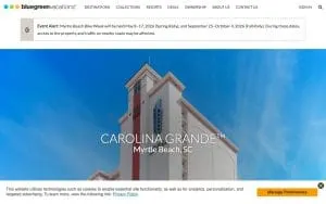 Bluegreen Carolina Grande website