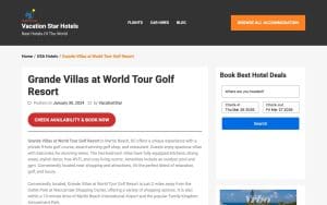 Grande Villas at World Tour Golf Resort
