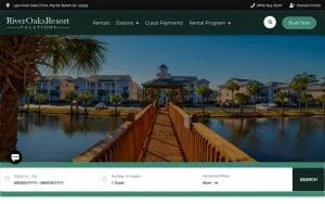 River Oaks Resort by Beach Vacations website