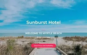 Sunburst Hotel website