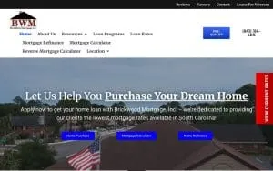 BrickWood Mortgage - Surfside Beach website