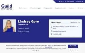 Guild Mortgage - Lindsey Gore website