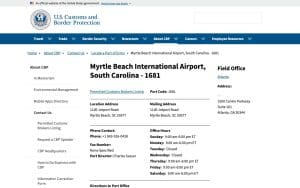 U.S. Customs and Border Protection - Myrlte Beach International Airport