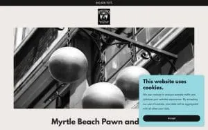 Myrtle Beach Pawn & Gun website