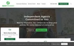 Massey Insurance website