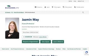 Jazmin May, Bankers Life Agent