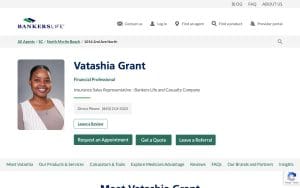 Vatashia Grant, Bankers Life Agent