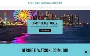 Myrtle Beach Commercial Re website