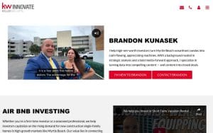 Brandon Kunasek, Real Estate Broker