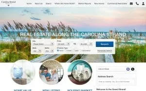 Carolina Strand Realty website