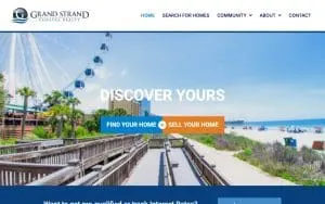 Grand Strand Coastal Realty website