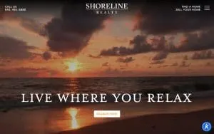 Shoreline Realty of Myrtle Beach website