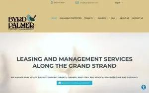 Byrd Palmer Property Management website