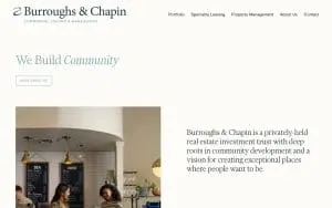 Burroughs and Chapin Property Leasing website