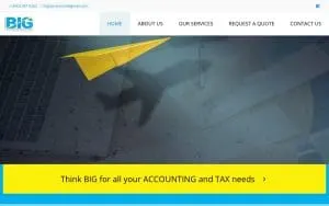 Big Accounting & Tax Services of Myrtle Beach website