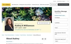 Edward Jones – Financial Advisor: Audrey K Williamson, CFP®