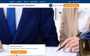 Bookkeeping At The Beach website
