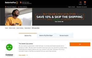Batteries Plus of Myrtle Beach website